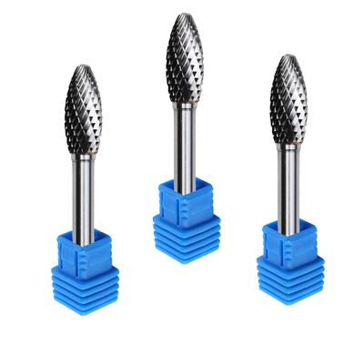 Sf5 Carbide Rotary Burr Nail Drill Bit Files Rotary for Metal 1/4 Deburring Grinde
