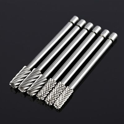 12 Collet Single Double Cut Carbide Rotary Burr File Swivel شکل نوع B