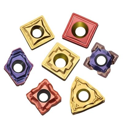 پوشش CVD / PVD کاربید CNC درج CNC ابزار برش فلز