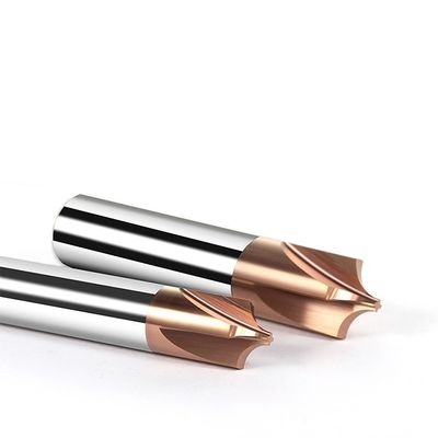 4-فلوئیت Tungsten Carbide End Mill با شعاع داخلی 55 درجه و اندازه دانه 0.6um برای قطر برش D4 تا D16