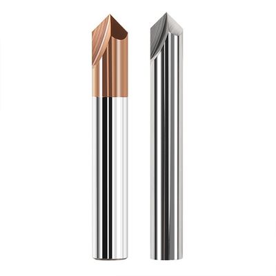 آسیاب پایان کاربید ولتفستم با زاویه 90 درجه و چمر برای ماشینکاری شکل مسطح در فولاد و آلیاژ آلومینیوم