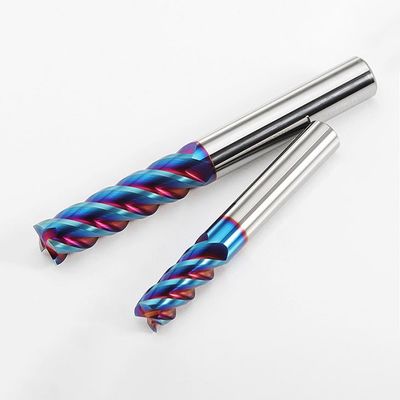 فرز انتهایی کاربید تنگستن 4 شیاره با پوشش nACo4 برای ماشینکاری فولاد ضد زنگ