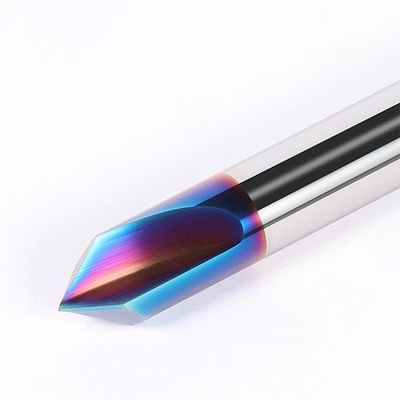 65° ابزار چامفر 2 فلوت با زاویه 90° ماشین برش کربید وولفستم برای فولاد ضد زنگ