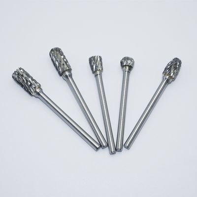 6mm Double Groove Carbide Rotary Burr با 10 شکل مختلف برای فولاد ضد زنگ و تیتانیوم