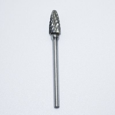 10 تکه از روشن غیر پوشیده Tungsten Carbide چرخش Burr برای فولاد ضد زنگ با 1/8 " 3mm Shank