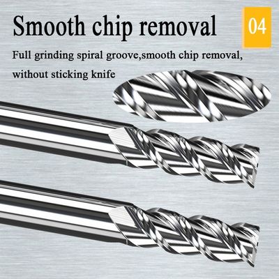 ابزار برش آسیاب انتهایی آسیاب کاربید تنگستن 1 میلی متری CNC Hrc55