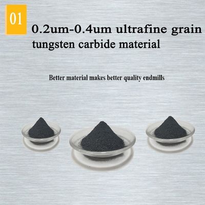 تنگستن جامد Cnc کاربید انتهای آسیاب 60 Hrc Metal 3 4 فلوت 20 میلی متر